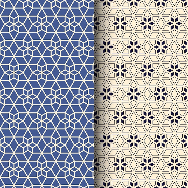 Islamisches design arabisches nahtloses geometrisches musterdesign