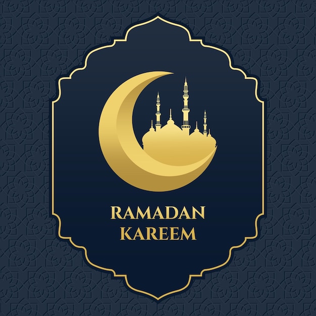 Islamisches hintergrunddesign für ramadan kareem vector template