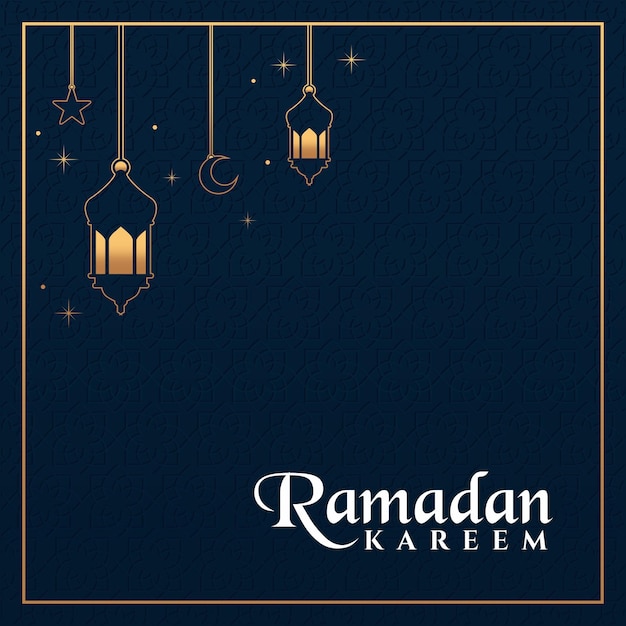 Islamisches hintergrunddesign für ramadan kareem vector template