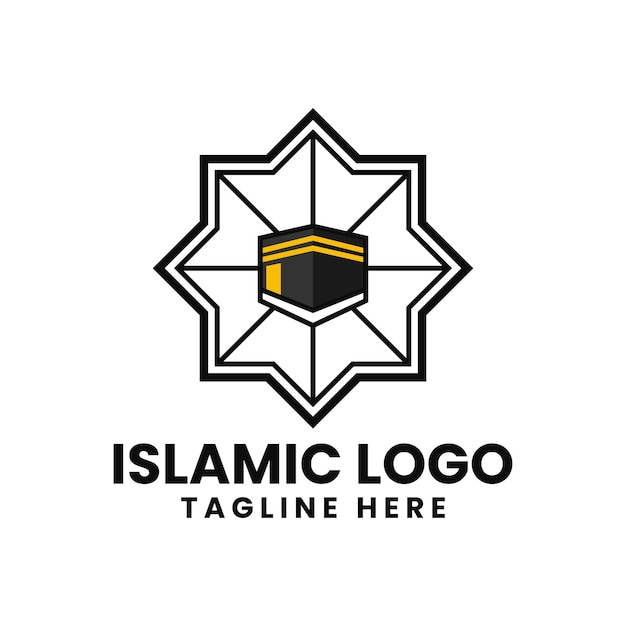 Islamisches logo mit kaaba