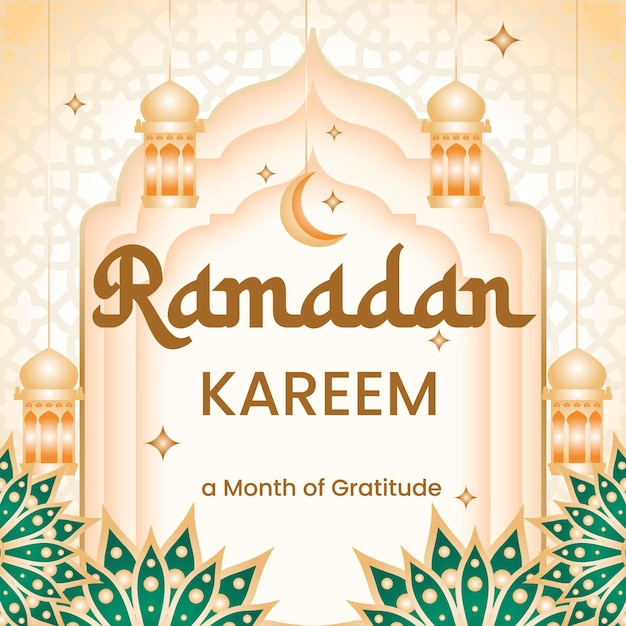 Islamisches Ramadan-Festival Social-Media-Post-Vorlage