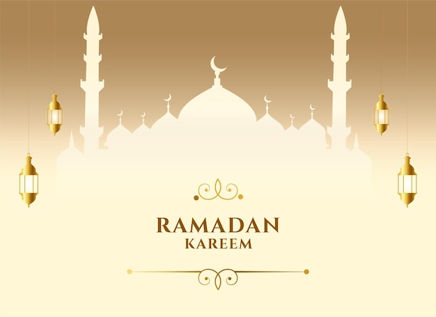Islamisches ramadan kareem dekoratives kareem arabisches goldenes design 09