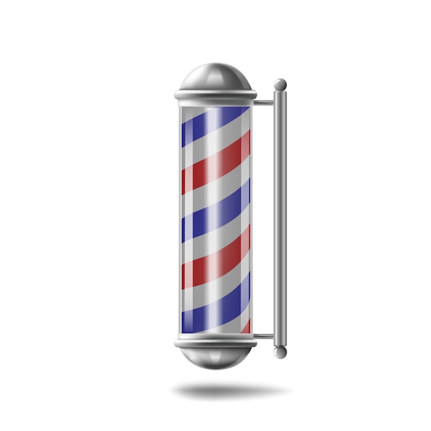 Isolierte Friseurstange