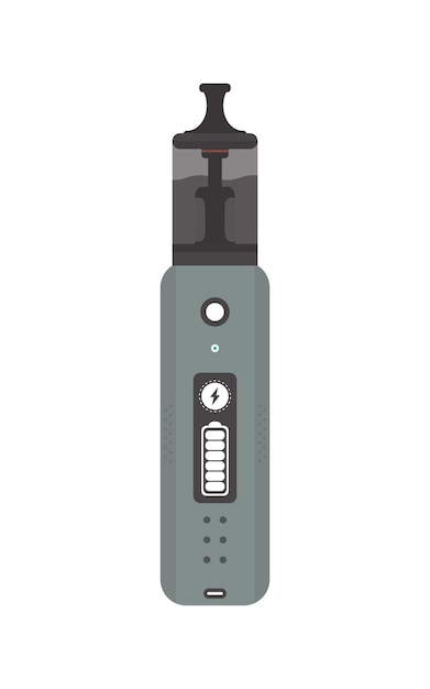 Isolierte moderne elektronische zigaretten auf weißem hintergrund vape-konzept vektor-illustration