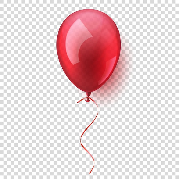 Isolierte realistische farbenfrohe glänzende fliegende Luftballon Geburtstagsfeier Band Feiern Hochzeit oder