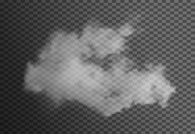 Isolierte Wolke auf transparenter Hintergrundillustration