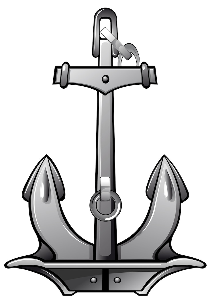 Vektor isolierter anker