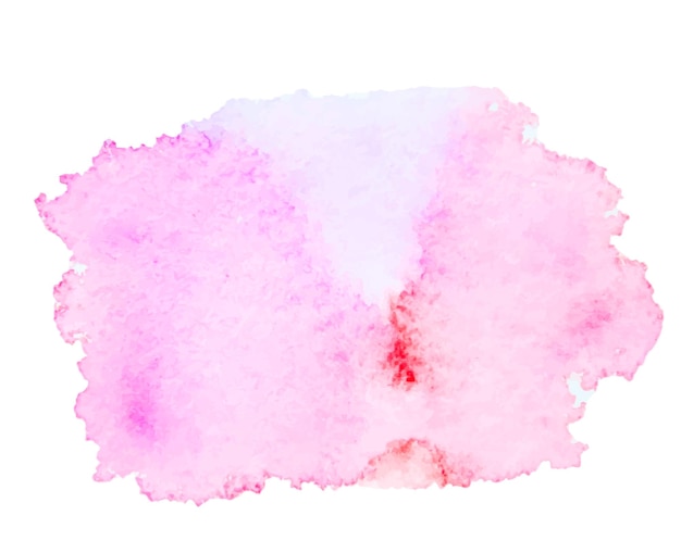 Isolierter Aquarellfleck rosa