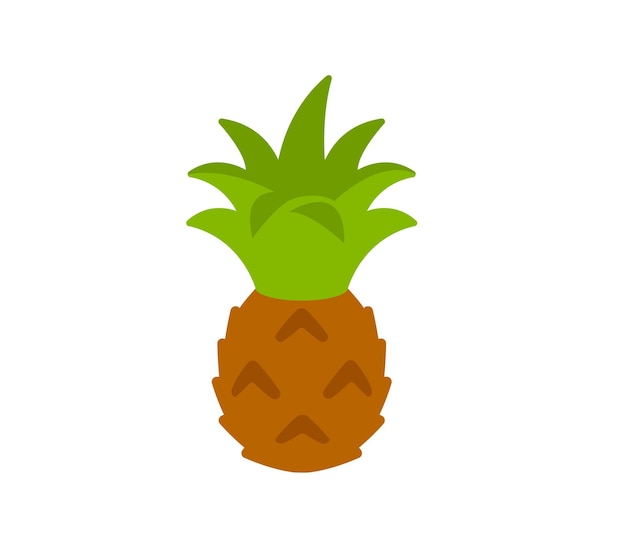 Isoliertes symbol für ananasvektor. emoji-illustration. ananas-vektor-emoticon