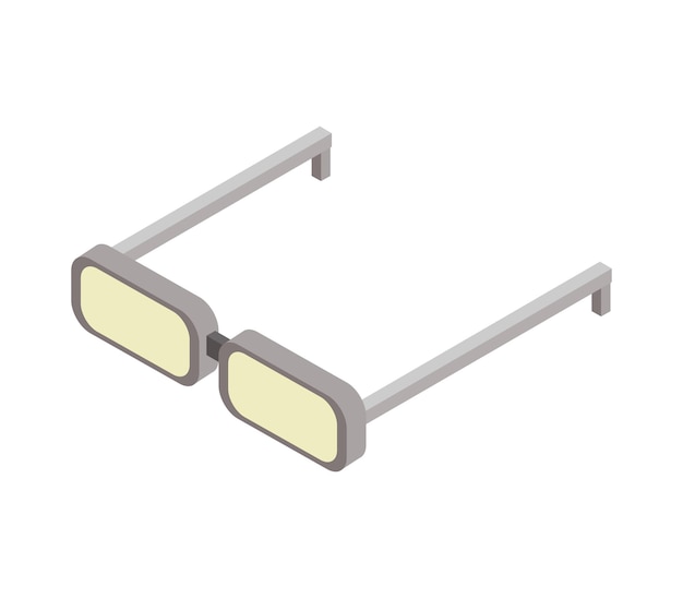 Vektor isometrische brille