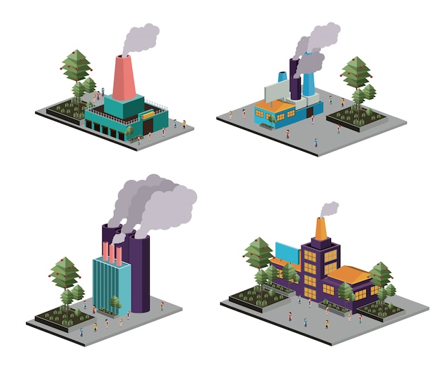Isometrische industrie festgelegt