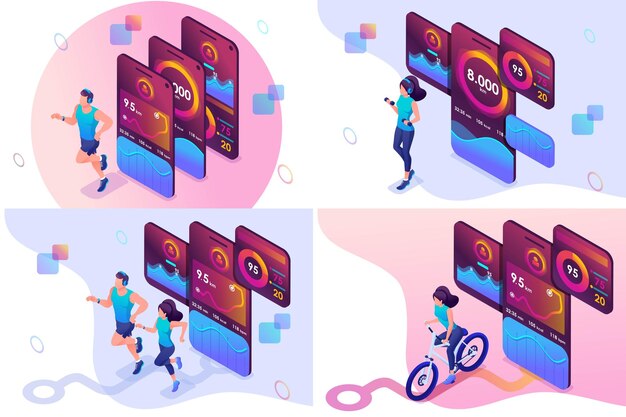 Isometrische Tests einrichten und die mobile App während des Sporttrainings verwenden