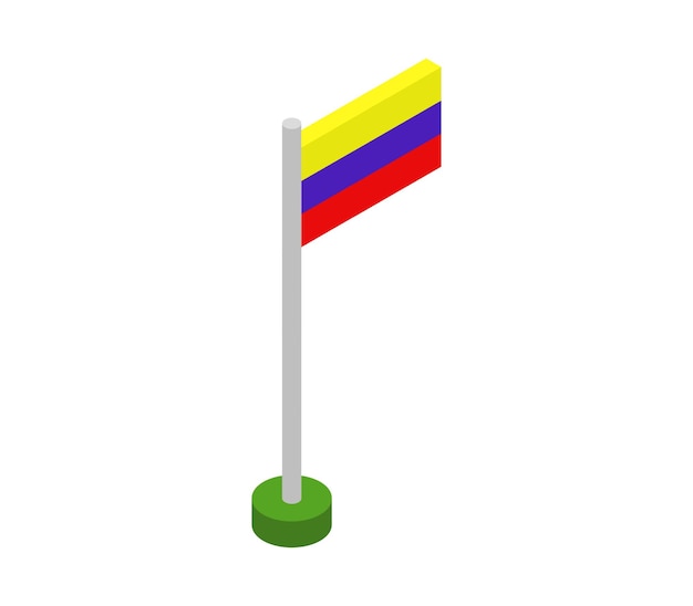 Isometrische venezuela-flagge