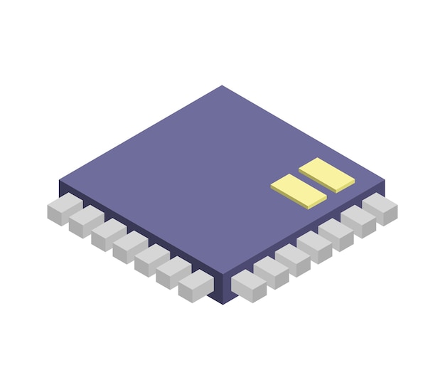 Isometrischer Mikrochip