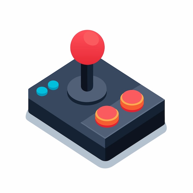 Isometrischer Spielpad auf einem isolierten weißen Hintergrund 25