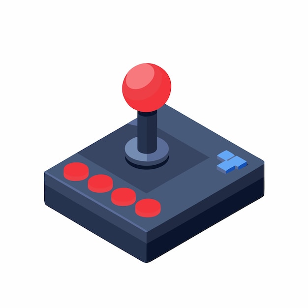 Isometrischer Spielpad auf isolierter weißer Hintergrund 10