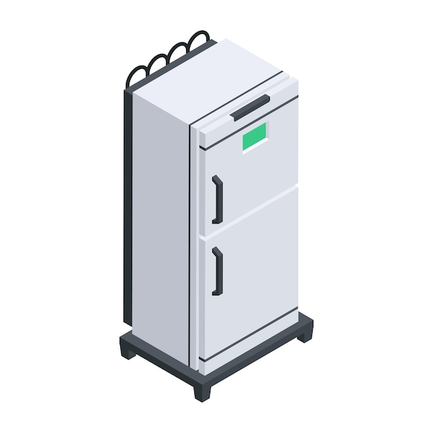 Isometrisches symbol für elektrische geräte