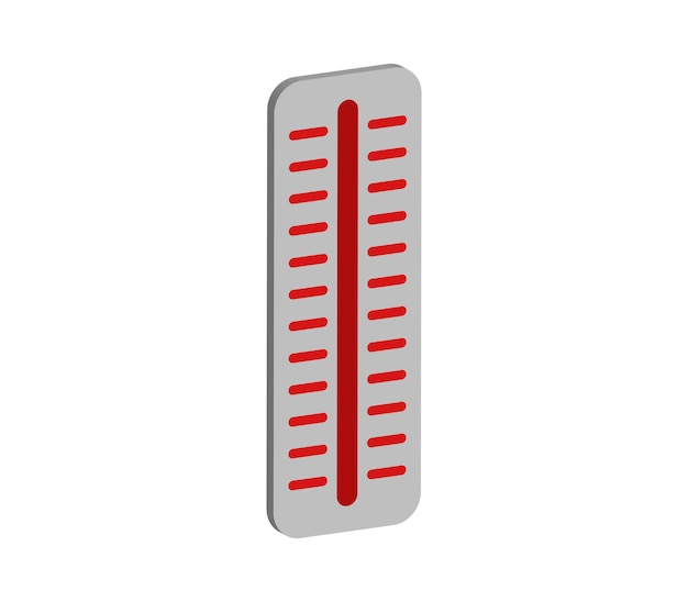 Vektor isometrisches thermometer