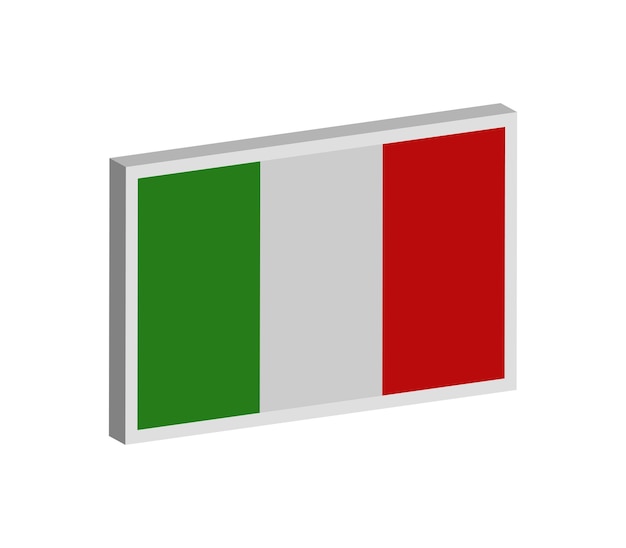 Vektor italien flagge