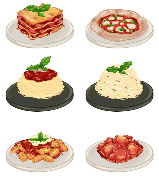 Italienische Lebensmittelillustration 10