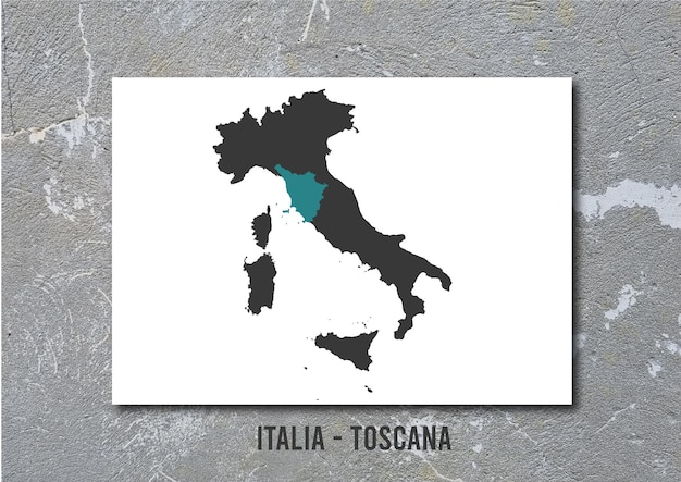 italienische regioni toscana mappa