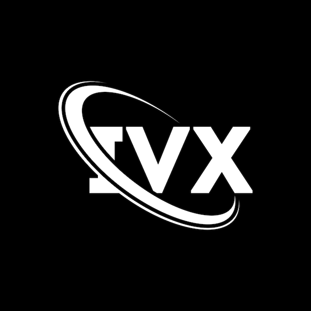Vektor ivx-logo ivx-brief ivx-buchstaben-logo-design initialen ivx-logo mit kreis und großbuchstaben monogram logo ivx-typographie für technologieunternehmen und immobilienmarken