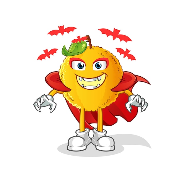Jackfrucht-Dracula-Abbildung. Zeichenvektor