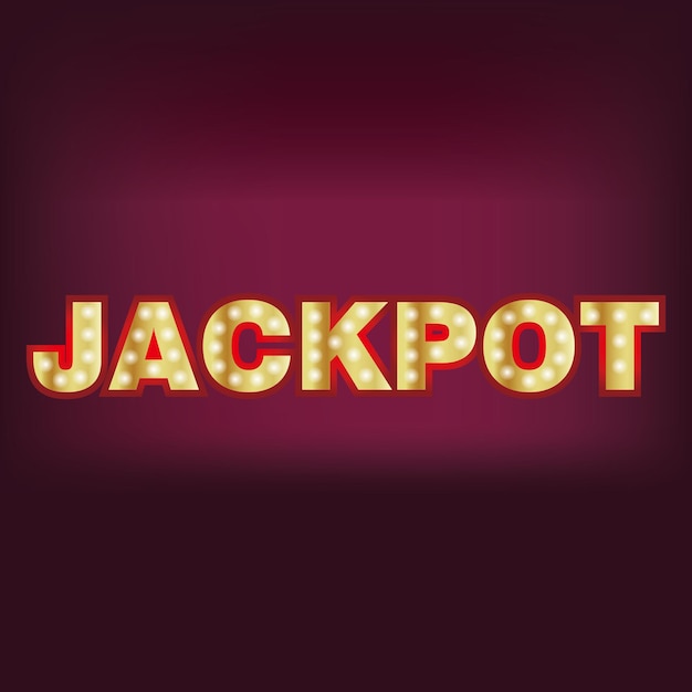 Vektor jackpot-gewinn 10 eps-symbol-vektor-illustrationssymbol