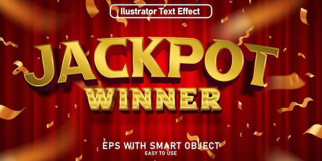 Jackpot-Gewinner-Texteffekt