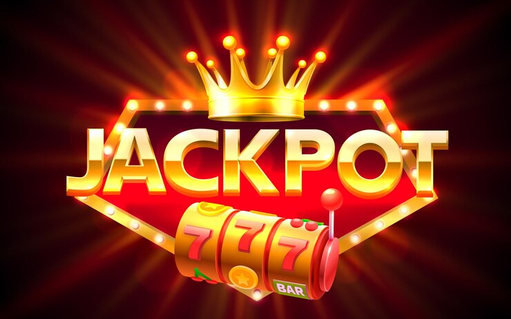 Vektor jackpot-slots-ikonen, spielautomaten-zeichen, vektorillustration von night vegas