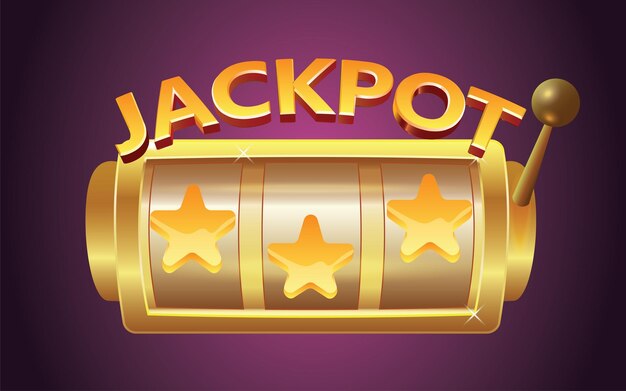 Jackpot-vektor-illustration online-casino-banner