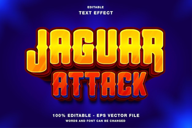 Jaguar attack game logo-design