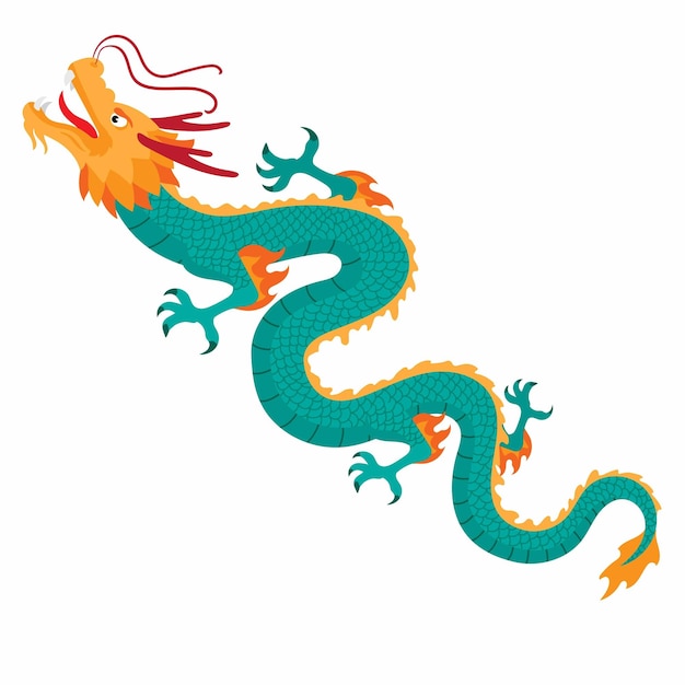 Jahr des Drachen chinesisches Neujahrs Illustration Vektor Mondfestival