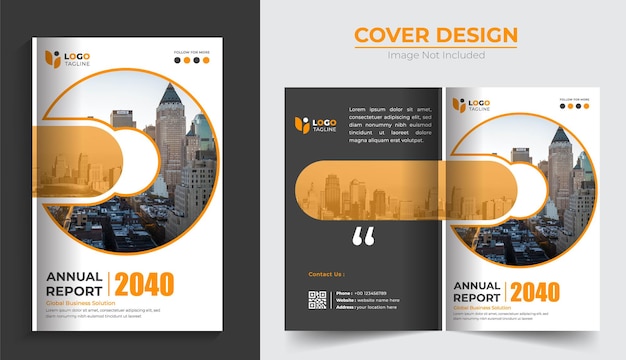 Jahresbericht corporate business book cover design