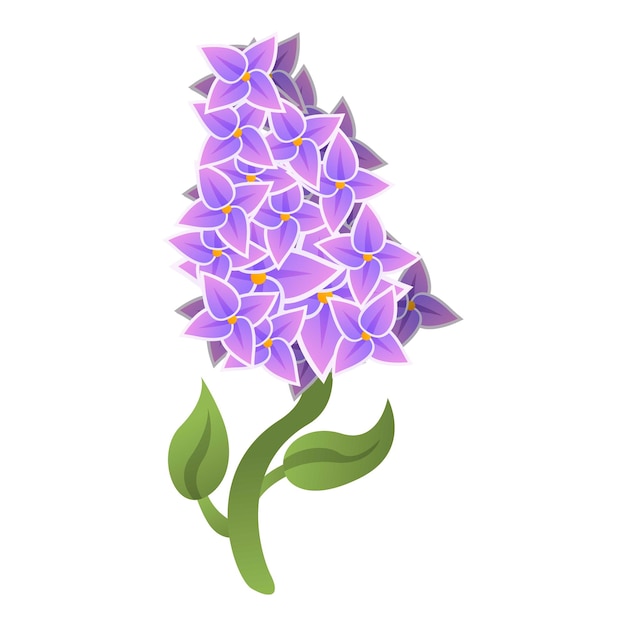 Vektor jahreszeit-lilac-symbol karikatur der jahreszeit lilac-vektorsymbol für webdesign isoliert auf weißem hintergrund