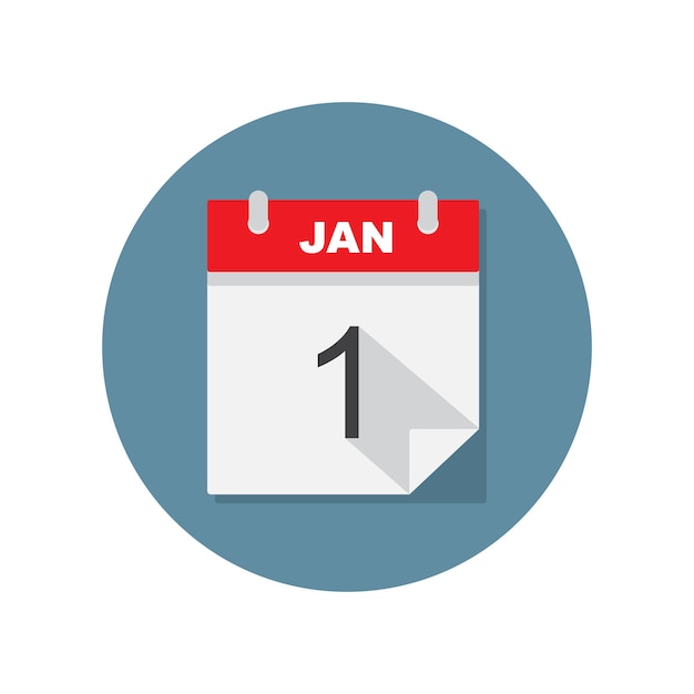 Jan 1 Kalender-Symbol.