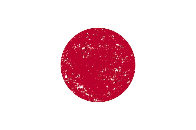 Japan-Flagge im Grunge-Stil