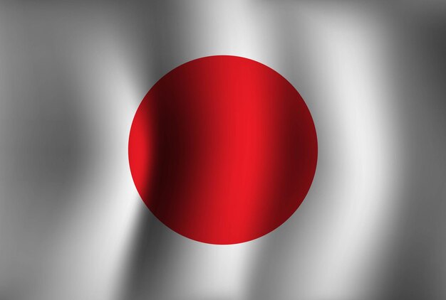 Japan-flaggenhintergrund weht 3d national banner wallpaper