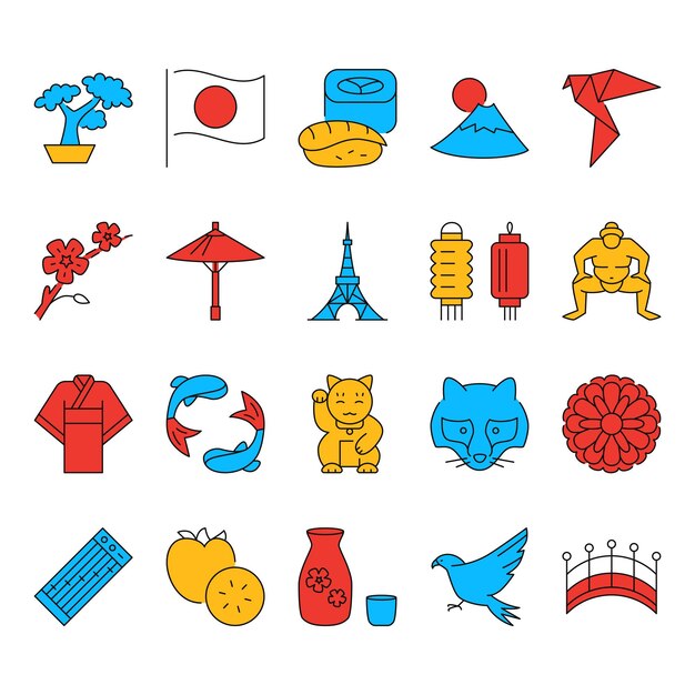 Japan-icon-set