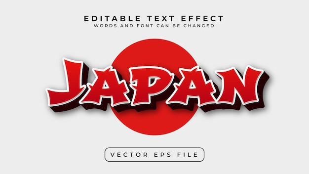 Japan text effekt