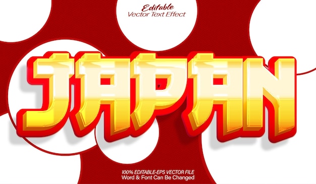 Japan Vektortext-Effekt Bearbeitbares Alphabet China Asiatische Sakura