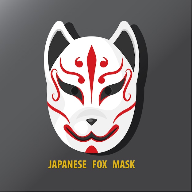 Japanische fuchs maske