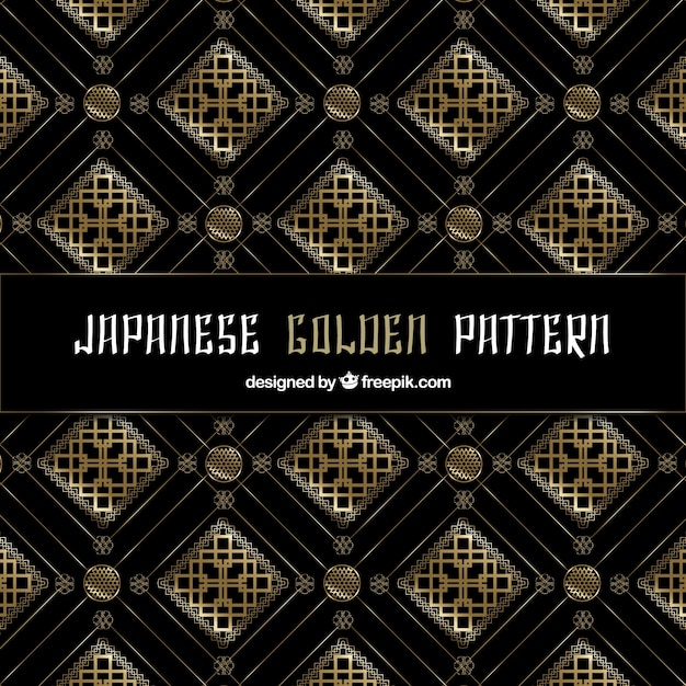 Japanische goldene Muster