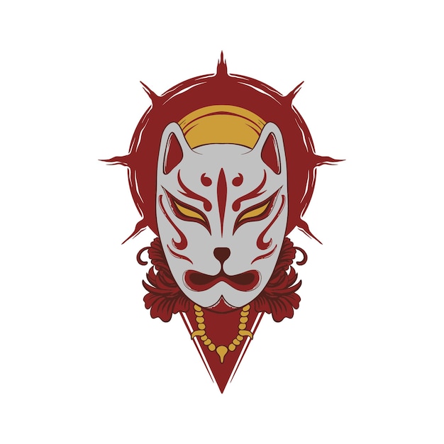 Japanische kitsune-maske