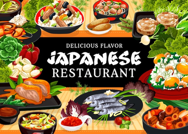 Japanische Küche Restaurant Mahlzeiten Banner