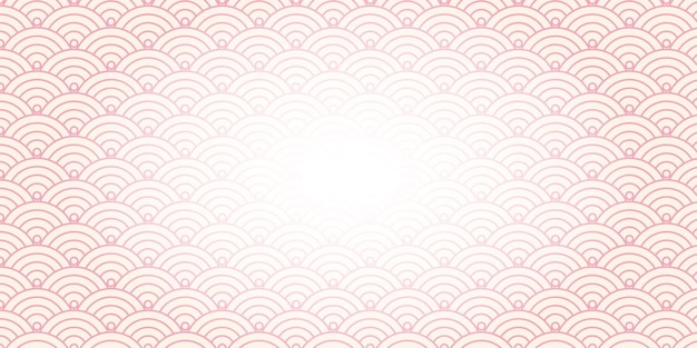 Vektor japanisches nahtloses muster mit gradient 1