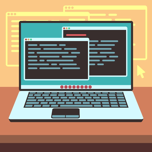 Java-Code auf Laptop-Bildschirm.