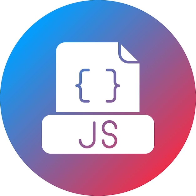 Javascript Datei-Icon-Vektorbild kann für die Computerprogrammierung verwendet werden