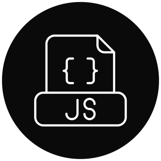 Vektor javascript datei-icon-vektorbild kann für die computerprogrammierung verwendet werden