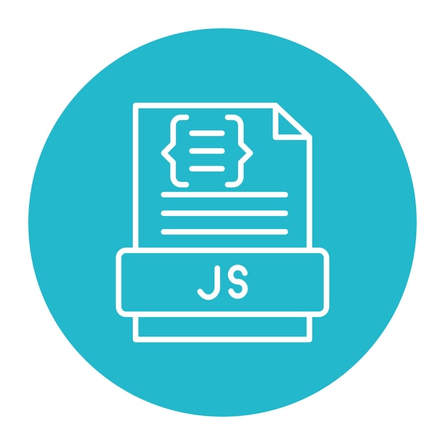 Javascript-Datei-Vektor-Illustration